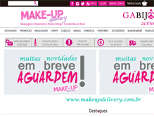 Tablet Screenshot of makeupdelivery.com.br